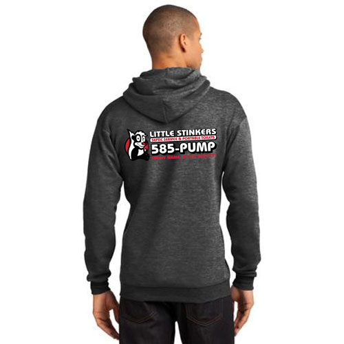 Charcoal Gray Pullover Sweatshirt back